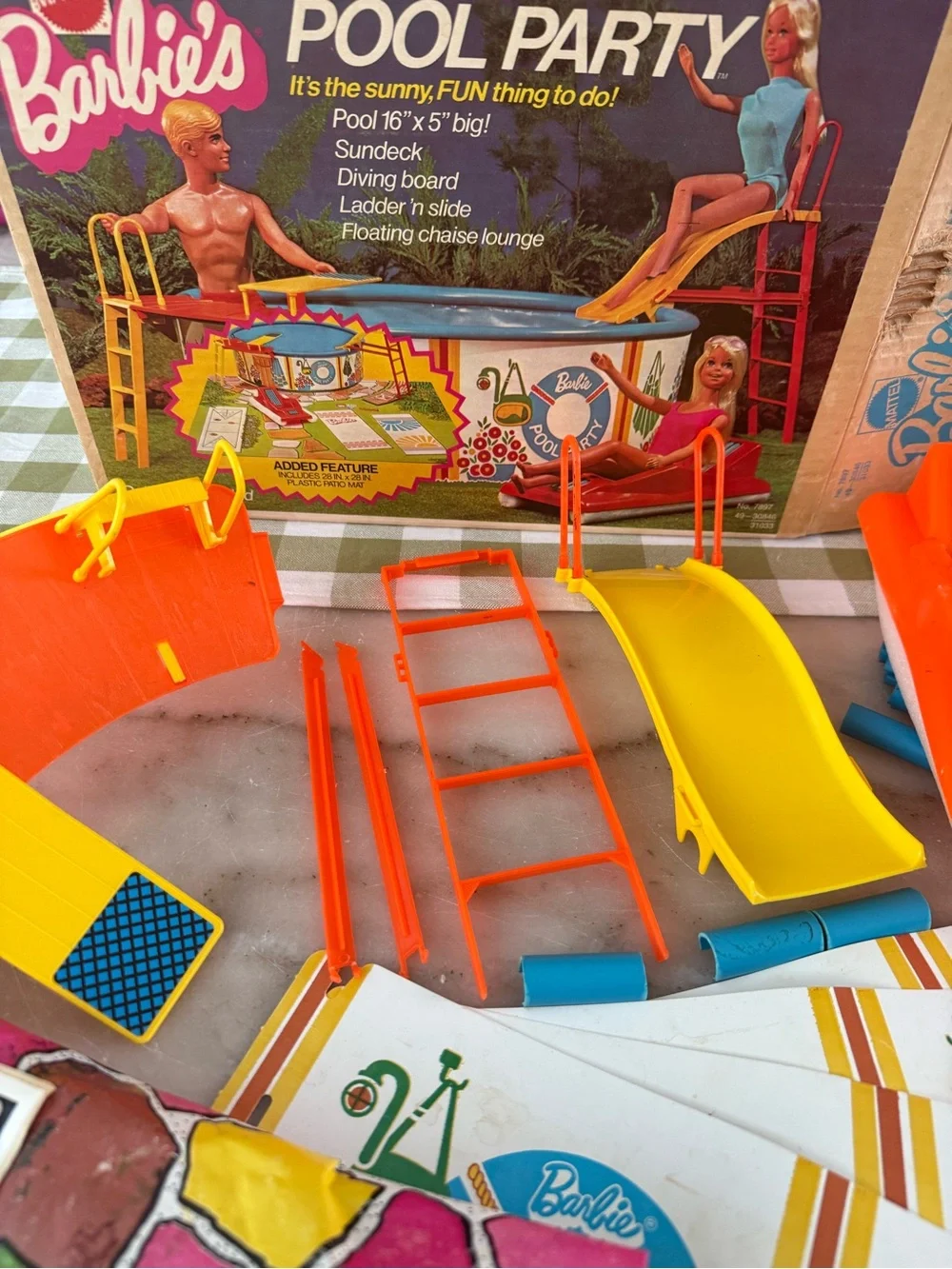 Vintage 1973 Mattel Barbie's Pool Party # 7897